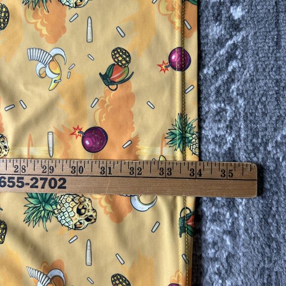 Greater Half Golf Polo Shirt Men's 4XL XXXXL Yellow Fruit Pineapple Banana - Picture 6 of 7